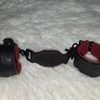 Cuff Set Connected 2 Pair of leather wrist cuffs connected by a matching tether.