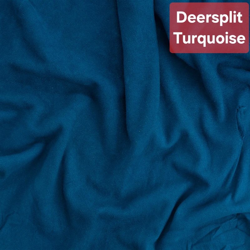 Turquoise Deerskin Split