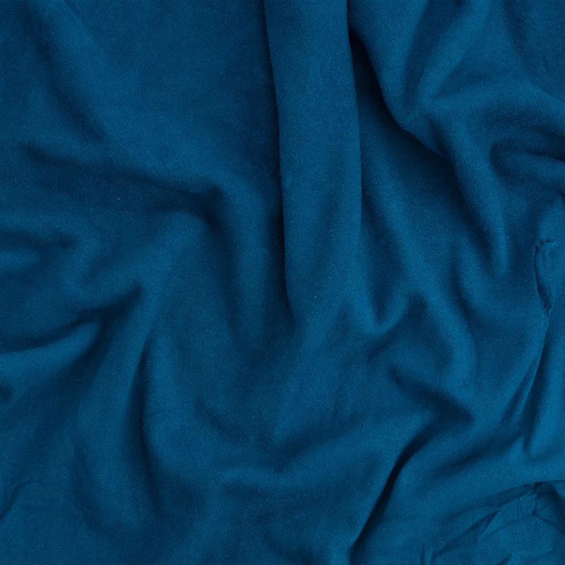 Turquoise deerskin split leather lining color sample.