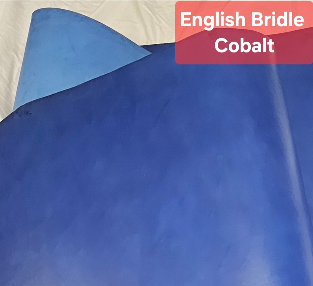 Cobalt English Bridle Leather