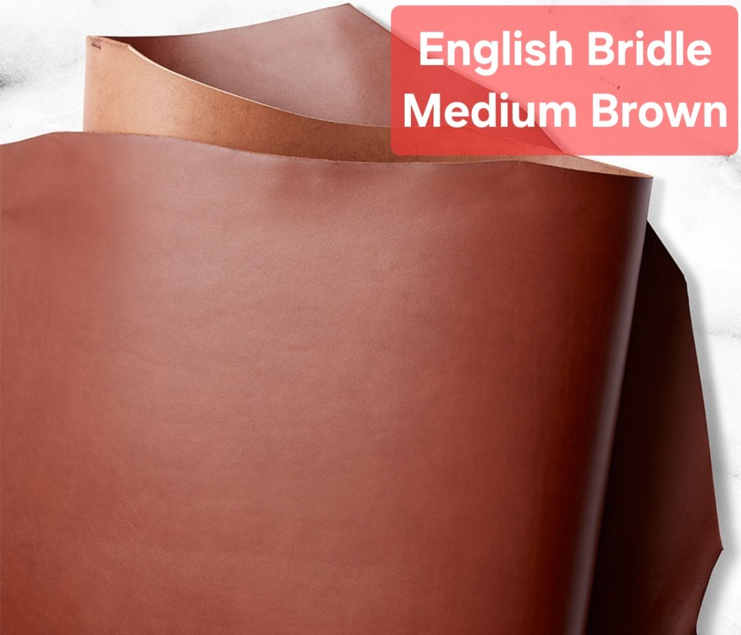 Medium Brown English Bridle Leather
