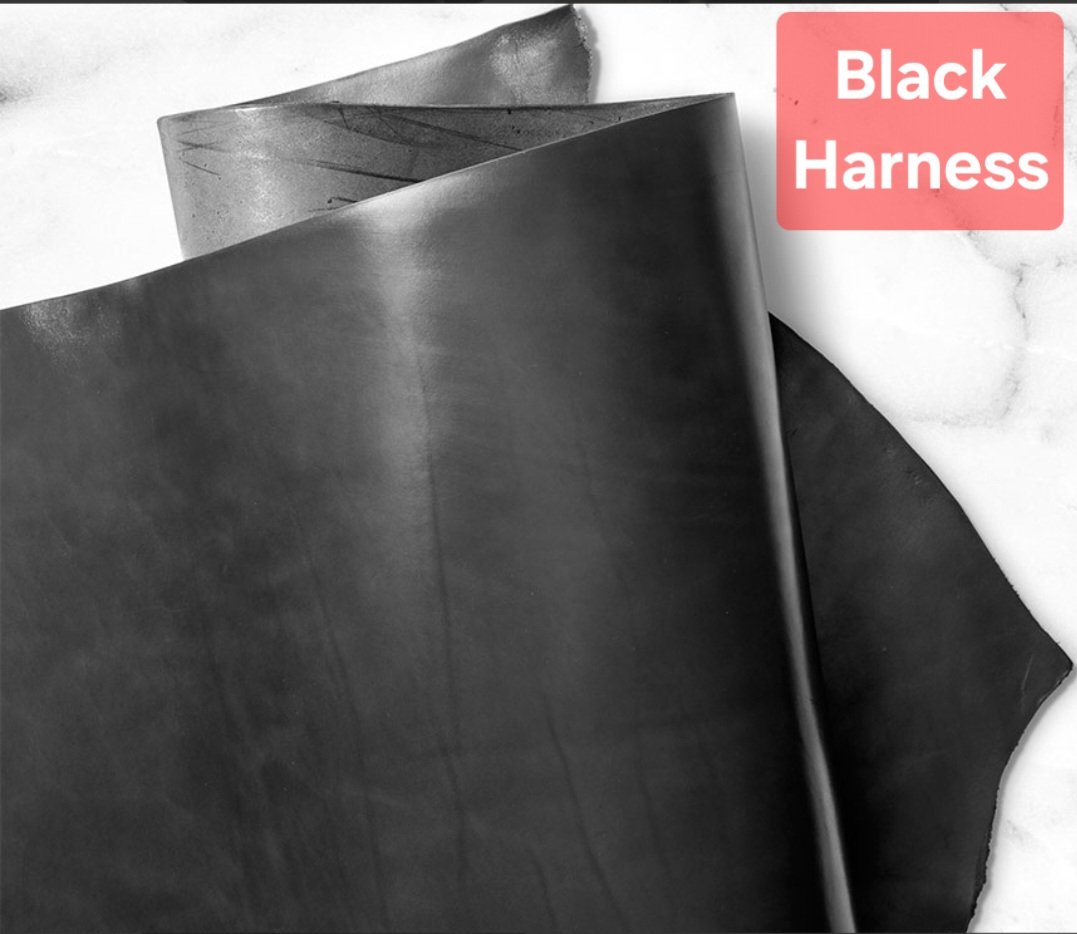Black Harness Leather