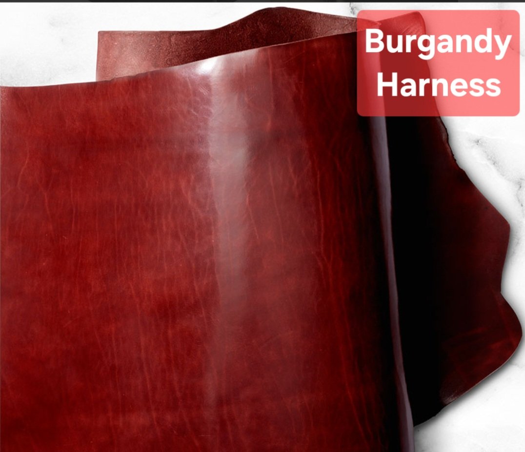 Burgundy Harness Leather